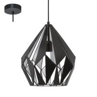 162-12113  LED 1 Light Pendant Light Black Sliver Finish