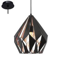 162-12114  LED 1 Light Pendant Light Black Copper Finish