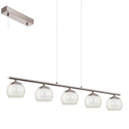 158-12199  LED 5 Light LED Pendant Satin Nickel 