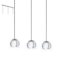 158-12309  LED 3 Light Pendant Ceiling Light Chrome