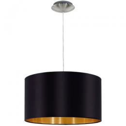 158-12320  LED 3 Light Pendant Ceiling Light Satin Nickel Black 