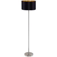 158-12327  LED 1 Light Floor Lamp Satin Nickel Black