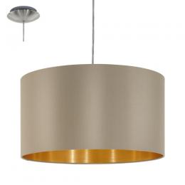 158-12354  LED 1 Light Pendant Ceiling Light Satin Nickel Taupe 