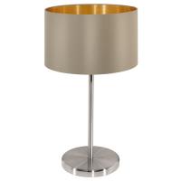 158-12360  LED 1 Light Table Lamp Satin Nickel Taupe