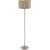 158-12361  LED 1 Light Floor Lamp Satin Nickel Taupe