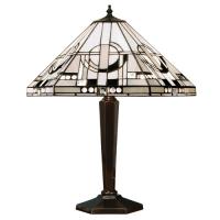 363-12448 Maniero LED Tiffany 2 Light Table Lamp Dark Bronze