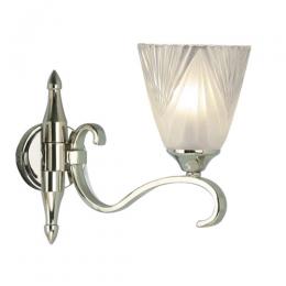 365-12454 Cristaldi LED 2 Light Wall Light Polished Nickel 