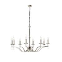 365-12481 Serena LED 8 Light Pendant Ceiling Light Polished Nickel