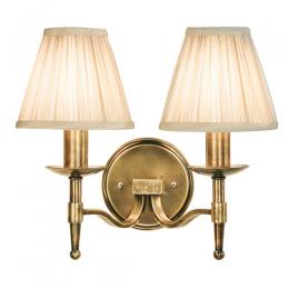 365-12488 Serena LED 2 Light Wall Light Antique Brass 