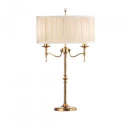 365-12501 Serena LED 2 Light Table Lamp Antique Brass 