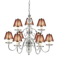 365-12581 Tatiana LED 9 Light Pendant Ceiling Light Polished Nickel