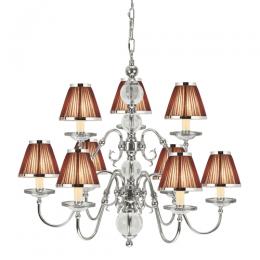 365-12581 Tatiana LED 9 Light Pendant Ceiling Light Polished Nickel 