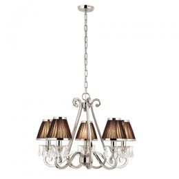 365-12609 Olivieri LED 5 Light Ceiling Light Polished Nickel 