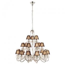 365-12613 Olivieri LED 21 Light Ceiling Light Polished Nickel 