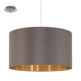 158-12658  LED 1 Light Pendant Ceiling Light Satin Nickel Cappuccino 