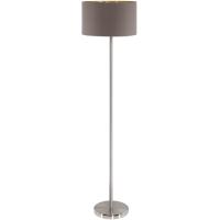 158-12665  LED 1 Light Floor Lamp Satin Nickel Cappuccino