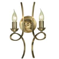 365-12686 Panizzi LED 2 Wall Light Brushed Brass