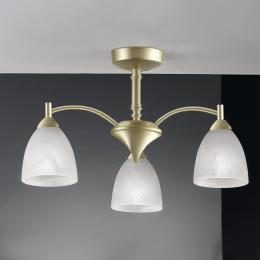 212-13049 Eraldo LED 3 Light Ceiling Light Matt Gold 