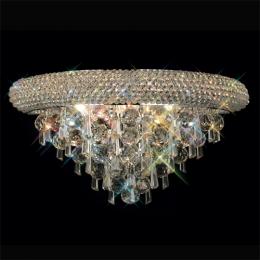 356-13270 Alberti Wall Lamp Medium 3 Light Polished Chrome-Crystal 