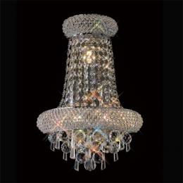 356-13271 Alberti Wall Lamp Large 3 Light Polished Chrome-Crystal 