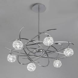 358-13339 Melato 6 Light Ceiling Light Polished Chrome 