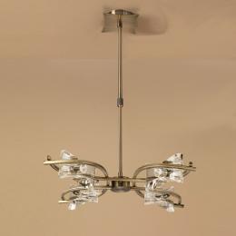 358-13367 Letezia 4 Light Ceiling Light Antique Brass 