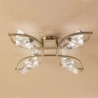 358-13369 Letezia 4 Light Ceiling Light Antique Brass