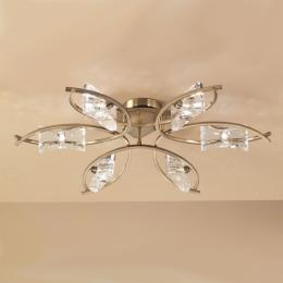 358-13372 Letezia 6 Light Ceiling Light Antique Brass 