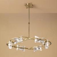 358-13374 Letezia 6 Light Ceiling Light Antique Brass