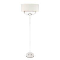 733-13435  2 Light Floor Lamp Bright Nickel Plate