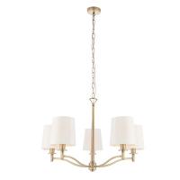 733-13476  5 Light Ceiling Light Matt Antique Brass