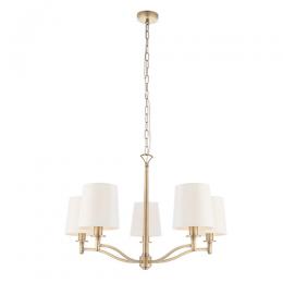 733-13476  5 Light Ceiling Light Matt Antique Brass 