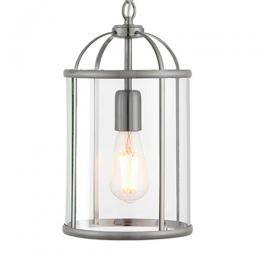 734-13478  1 Light Lantern Satin Nickel 