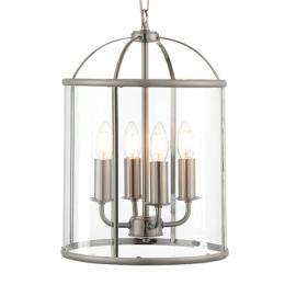 734-13479  4 Light Lantern Satin Nickel 