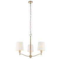 733-13507  3 Light Ceiling Light Matt Antique Brass