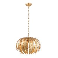 733-13544  3 Light Pendant Ceiling Light Gold Effect