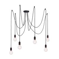 733-13564  6 Light Ceiling Light Matt Black