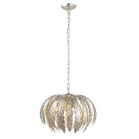 733-13566  3 Light Pendant Ceiling Light Silver Effect