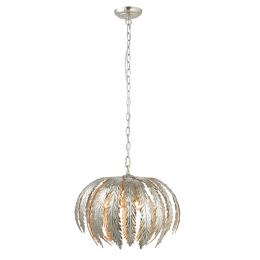 733-13566  3 Light Pendant Ceiling Light Silver Effect 