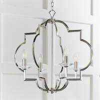 734-13619  4 Light Ceiling Light Polished Nickel