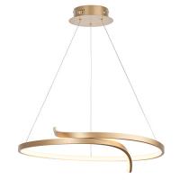 733-13643  LED Pendant Ceiling Light Matt Brushed Gold