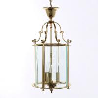 338-13670  LED 3 Light Lantern Polished Brass