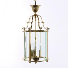 338-13670  LED 3 Light Lantern Polished Brass 