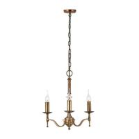 365-13687 Serena LED 3 Light Pendant Ceiling Light Antique Brass