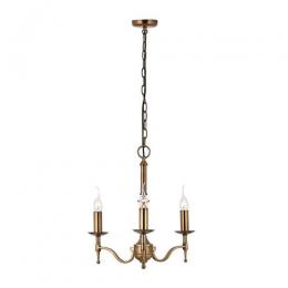 365-13687 Serena LED 3 Light Pendant Ceiling Light Antique Brass 