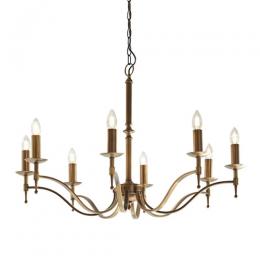 365-13689 Serena LED 8 Light Pendant Ceiling Light Antique Brass 