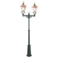 182-13726 Chirico LED Outdoor Twin Head Lamp Post Copper