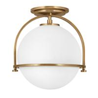 186-13782 Sonego Flush Ceiling Light Heritage Brass