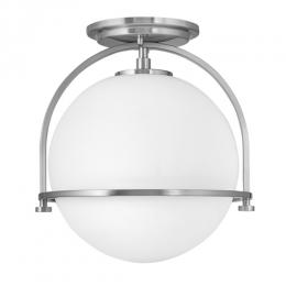 186-13794 Sonego Flush Ceiling Light Brushed Nickel 