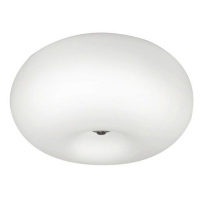 158-1597  LED Flush Ceiling Light Nickel Frosted